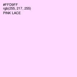 #FFD9FF - Pink Lace Color Image